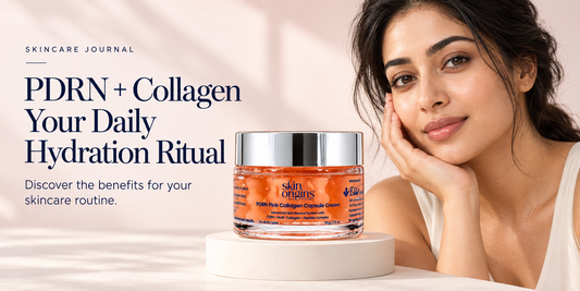 Skin Origins PDRN Pink Collagen Capsule Cream jar with pink capsules and gel Use this alt text only if the selected image actually shows these details.