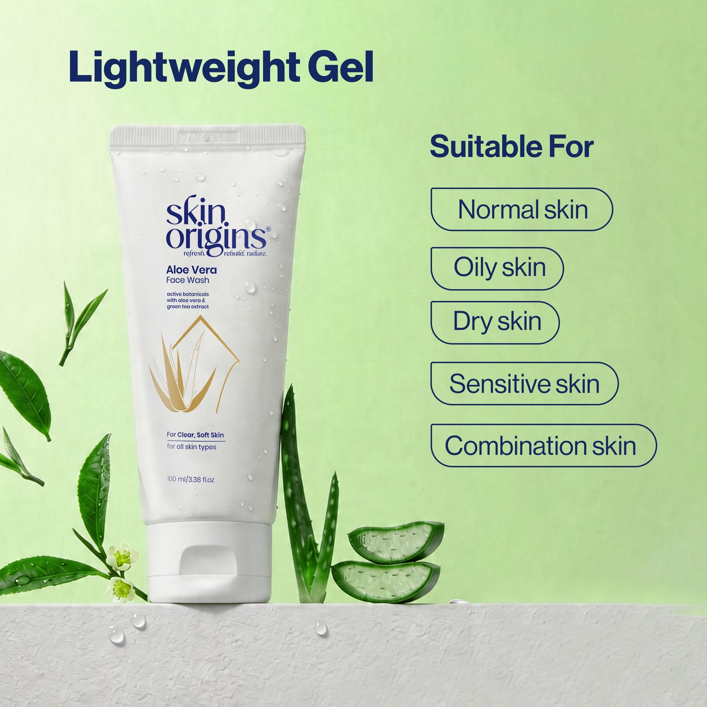 Aloe Vera and Green Tea Face Wash
