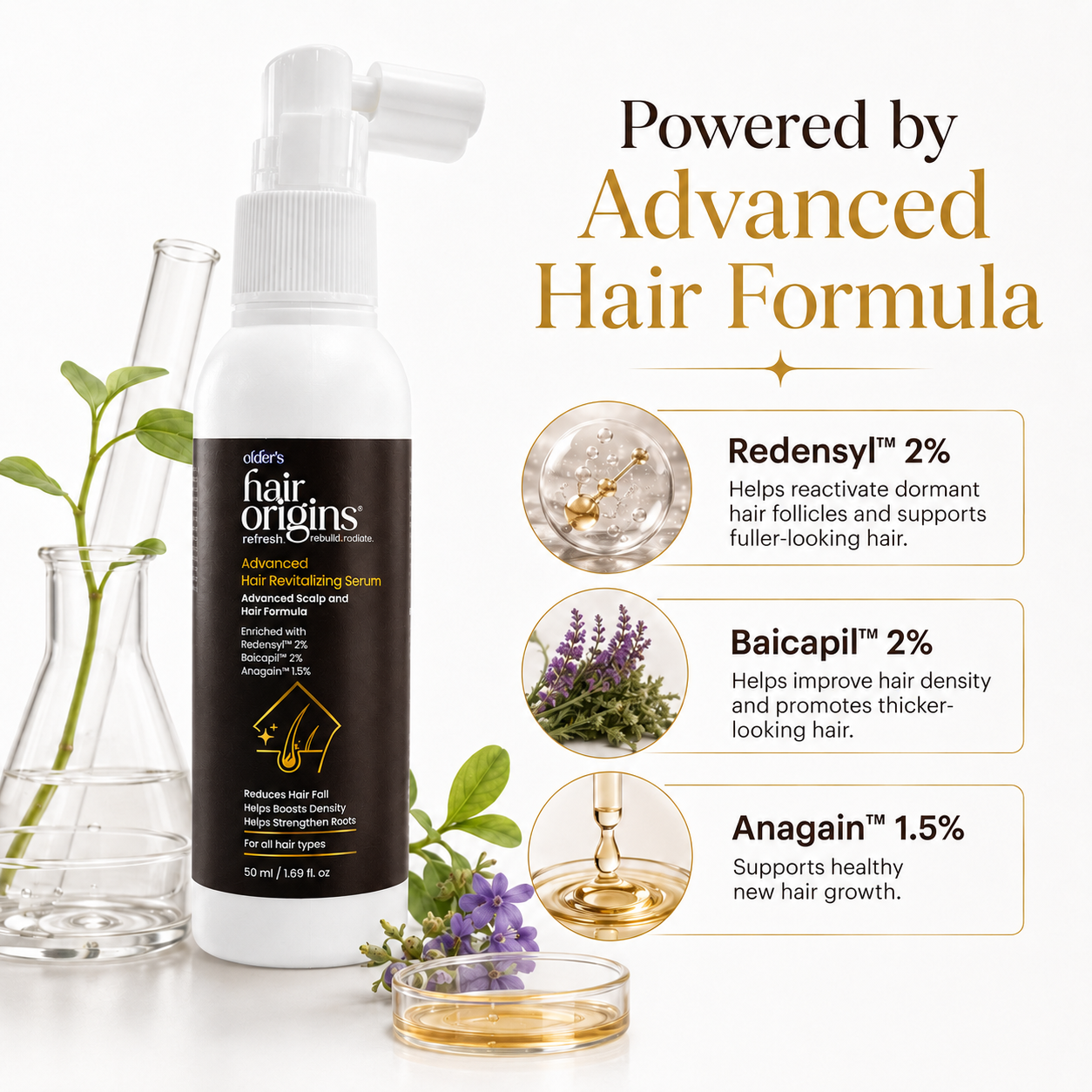 Elder’s Hair Origins Advanced Hair Revitalizing Serum – 50 ml