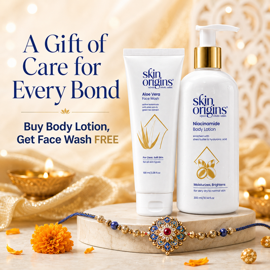 FREE Aloe Vera & Green Tea Face Wash with Every Niacinamide Body Lotion