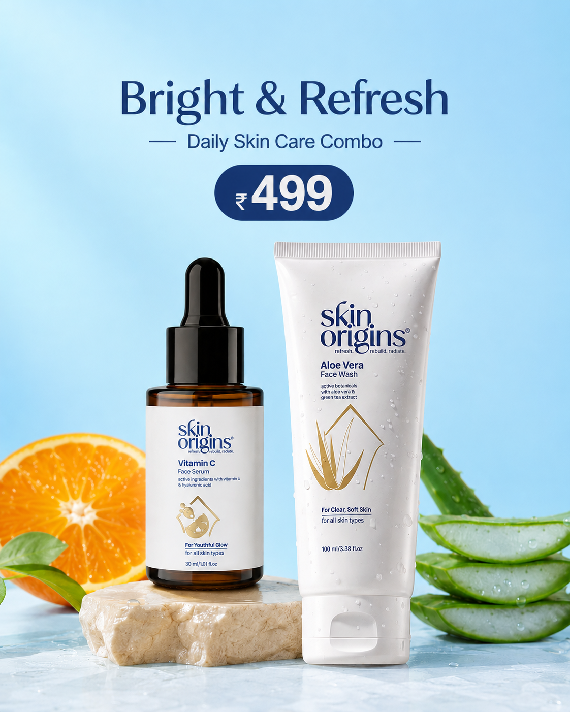 Cleanse and Radiance Bundle – Daily Cleansing & Brightening Care Duo