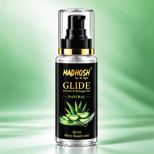 MADHOSH GLIDE Natural Water-Based Intimate & Massage Gel with Aloe Vera – 50 ml