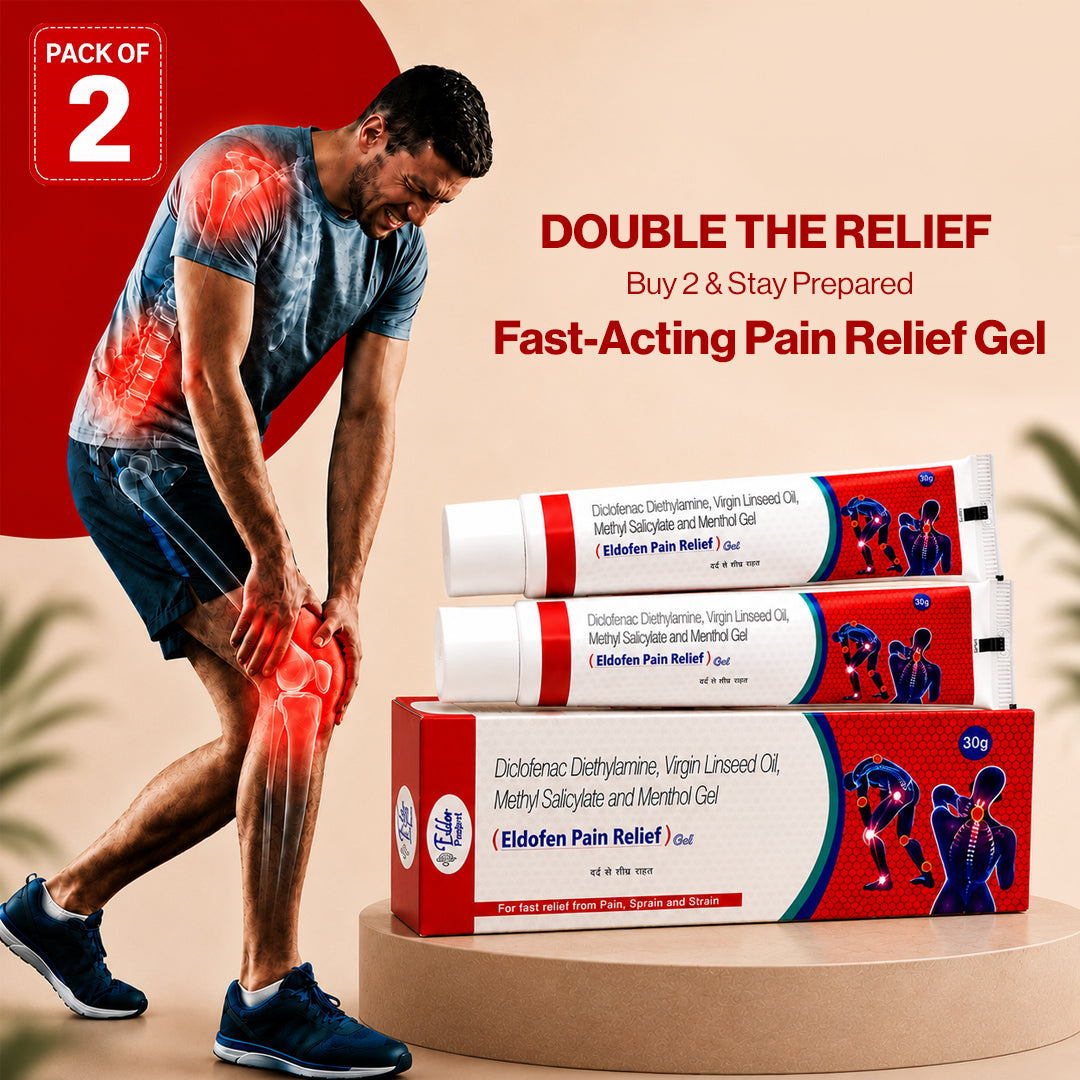 Eldofen Pain Relief Gel | Fast Relief for Muscle | Pack of 2