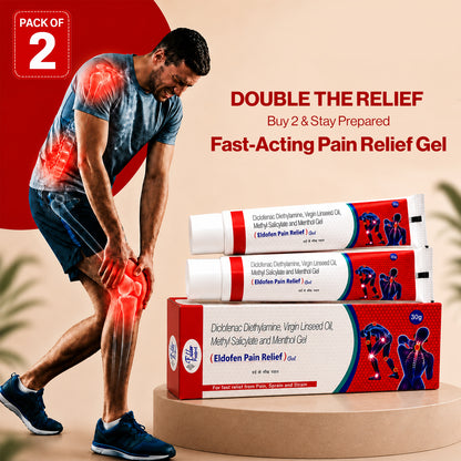 Eldofen Pain Relief Gel | Fast Relief for Muscle | Pack of 2