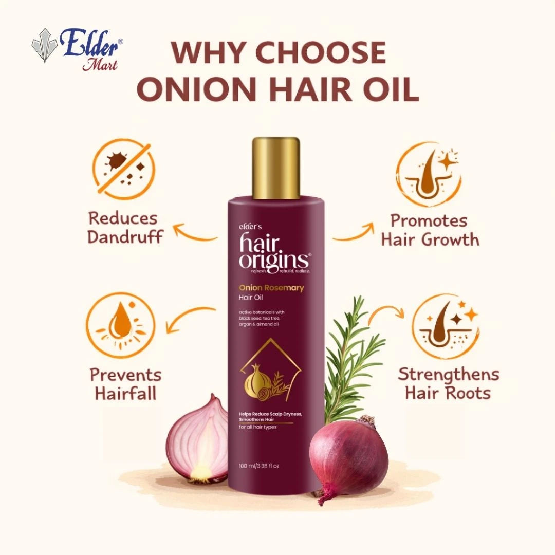 Onion Rosemary Hair Oil