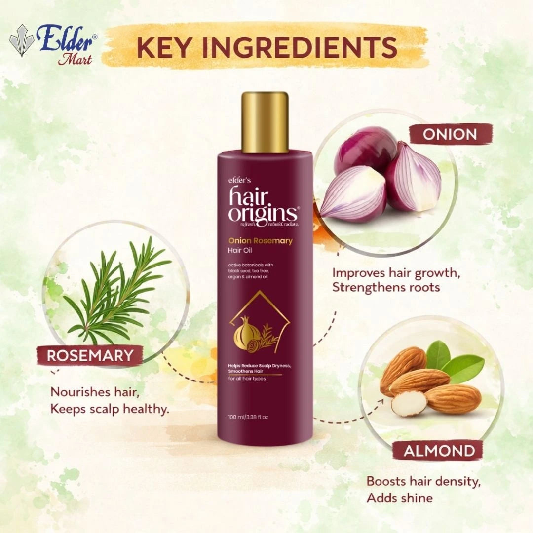 Onion Rosemary Hair Oil