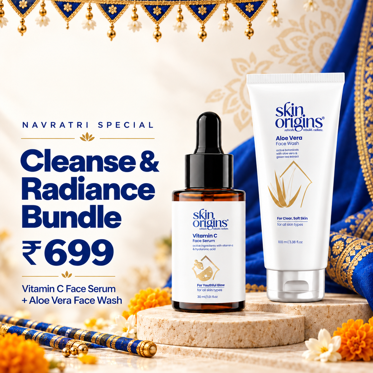 Cleanse and Radiance Bundle – Daily Cleansing & Brightening Care Duo