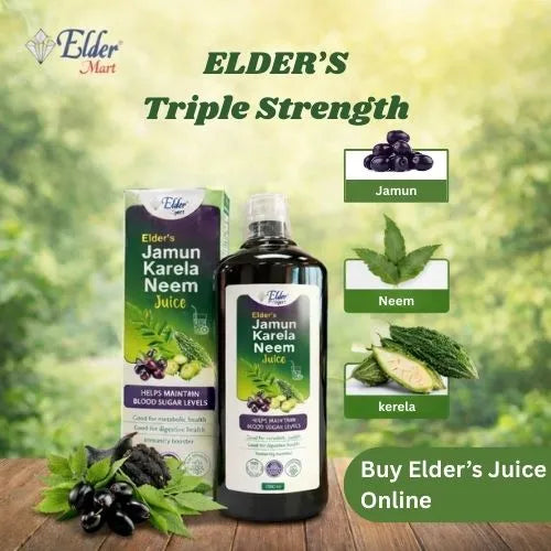 Jamun Karela Neem Juice for Sugar Balance – Elder’s Ayurvedic Formula