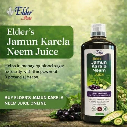 Jamun Karela Neem Juice for Sugar Balance – Elder’s Ayurvedic Formula