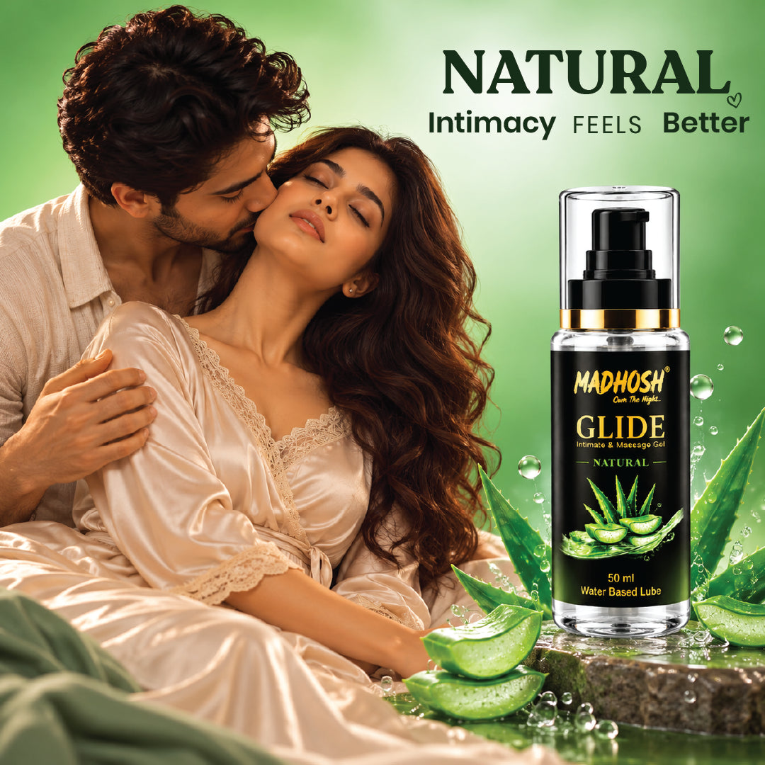 MADHOSH GLIDE Natural Water-Based Intimate & Massage Gel with Aloe Vera – 50 ml